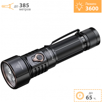 Фонарь FENIX LD36R черный + Подарок