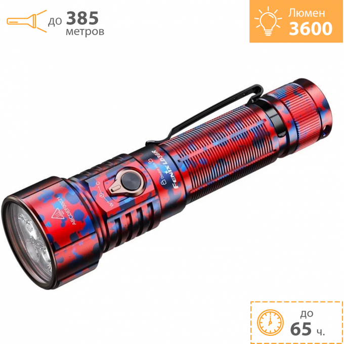Фонарь FENIX LD36R красный камуфляж + Подарок LD36Rrdc